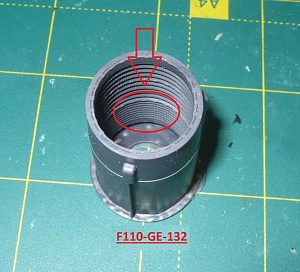 Additions (resin) 1/48 F-16E/F Block 60 Desert Falcon, Exhaust Nozzles engine F-110-GE-132 (opened) for KINETIC 