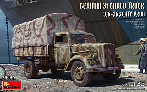 Model kit 1/35 GERMAN 3t CARGO TRUCK 3.6-36S LATE (MiniArt)