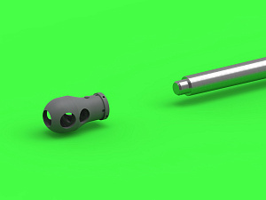 Military vehicle detailing sets (brass) 1/72 Sherman VC Firefly - Ordnance QF 17pdr (76.2mm) gun barrel