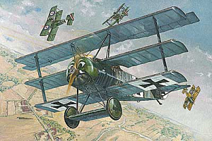 Model kit 1/32 Fokker FI WWI German Triplane Fighter (Roden)