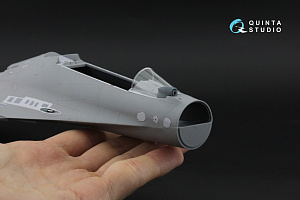 Su-30SM Exterior Set: Trims, Hatches and Panels, Gun barrel, OLS & Refuel probe (Zvezda) (with 3D printed resin and metal parts)