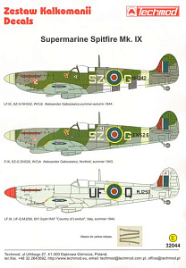 Decal 1/32 Supermarine Spitfire Mk.IX.(Techmod)