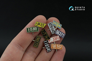 Southeastern U.S. License Plates 1910-1940 (All kits) (with metal base)