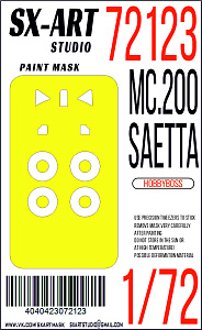 Paint Mask 1/72  MC.200 Saetta (Hobbyboss)