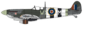Model kit 1/24 Supermarine Spitfire Mk.IXc - Flying Dray (Airfix)