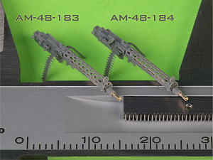 Aircraft detailing sets (resin) 1/48 German WW I machine gun Spandau LMG 08/15 (2 pcs) - with LONG charging handle - complete guns incl. 3D resin & brass parts