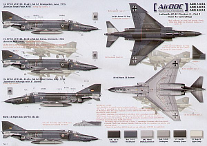 Decal 1/32 McDonnell RF-4E Phantoms Luftwaffe Part 2 (Airdoc)