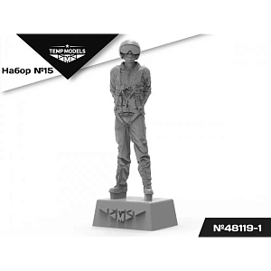 Figures (resin) 1/48 PIlots of the Russian Aerospace Forces (SVO) PSO SET NAZ-IR No.15 (Temp Models)
