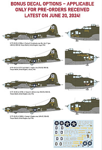 Model kit 1/48 B-17F Flying Fortress (The Bloody Hundredth 1943) (Eduard kits)