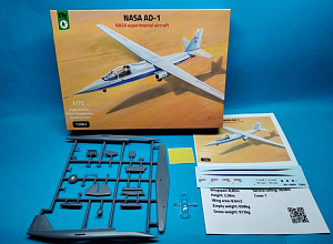 Model kit 1/72 NASA AD - 1 NASA experimental aircraft (FLY)