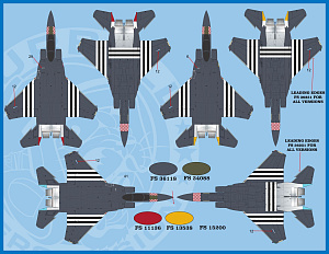 Decal 1/48 McDonnell F-15C/F-15E Heritage Eagles' (Furball Aero-Design)