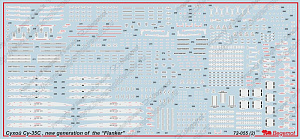 Decal 1/72 Sukhoi Su-35, new generation of the "Flanker" (Begemot)