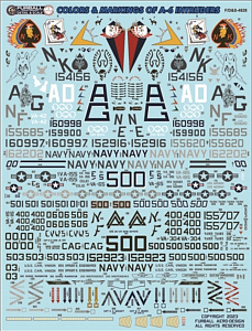 Decal 1/48 Colors and markings of Grumman A-6 Intruders (Furball Aero-Design)