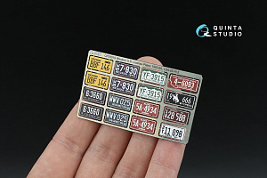 Western U.S. License Plates 1950-1960 Pt.2 (All kits) (with metal base)