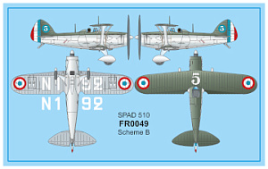 Model kit 1/72 Spad 510 7 eme Escadre The Spad 510 (Frrom-Azur)