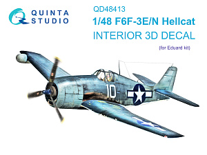 F6F-3E/N Hellcat 3D-Printed & coloured Interior on decal paper (Eduard)