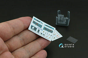 MiG-21MF (Gorkiy plant) 3D-Printed & coloured Interior on decal paper (Eduard) (with 3D-printed resin parts)