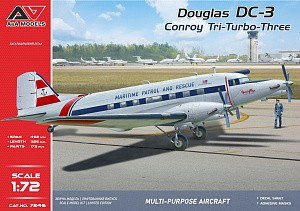 Model kit 1/72 Conroy Tri-Turbo-3 (DC-3 Trimotor) (A & A Models)