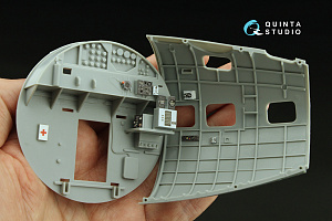 Boeing B-17E/F Navigator, bombardier, waist and tail gunners compartments. 3D-Printed & coloured Interior (HK models)