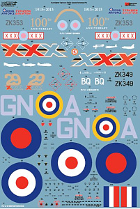 Decal 1/32Eurofighter Typhoon FGR.4 29(F) Squadron 2015 Anniversary/Display (2) (Xtradecal)