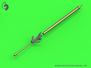 Aircraft detailing sets (brass) 1/72 Mil Mi-24D/Mi-24E Hind - JakB-12.7 machine gun barrel and DUAS probe