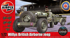 Model kit 1/72 Willys Jeep and Trailer and 6 Pdr Gun (Airfix)