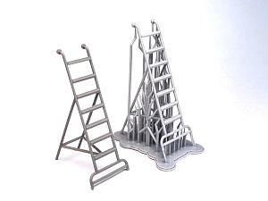 Additions (3D resin printing) 1/48 Stepladder for MIG-21 (Mazhor Models)