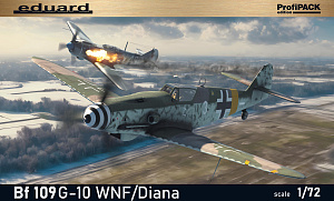 Model kit 1/72 Messerschmitt Bf-109G-10 WNF/Diana ProfiPACK edition (Eduard kits)