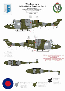 Decal 1/72 Westland Lynx in Worldwide Service Part 1 (AGM)