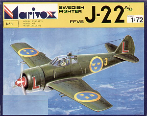Model kit 1/72 FFVS J-22A/J-22B Swedish Fighter (Marivox)