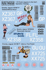 Decal 1/32 Sepecat Jaguar Desert Storm Nose Art (Kits-World)