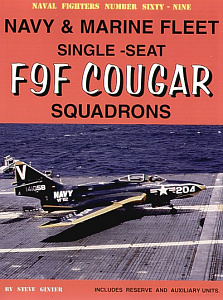 Aircraft books Grumman F9F Cougar single seat fighter USN and USMC (Naval Fighters)  