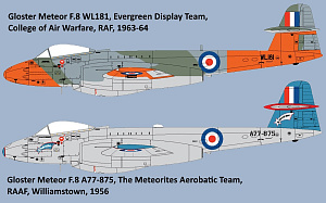 Model kit 1/48 Gloster Meteor F.8 (Airfix)