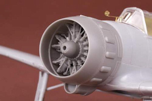 Additions (3D resin printing) 1/48 Marcel-Bloch MB.151C.1 & MB.152C.1 engine with cowling set (designed to be used with Dora Wings kits)