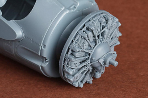 Additions (3D resin printing) 1/48 Grumman FM-2 Wildcat engine set (designed to be used with Eduard kits) 3D printed resin