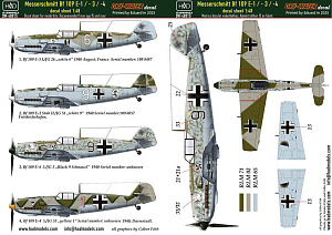 Decal 1/48 Bf 109 E-1/E-3/E-4 (dry-water) (HAD)