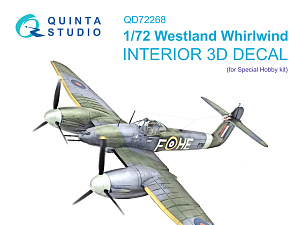 Westland Whirlwind 3D-Printed & coloured Interior on decal paper (Special Hobby)