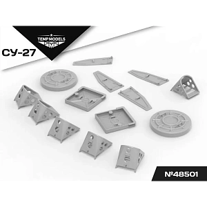 Additions (3D resin printing) 1/48 SET OF PLUGS AND PADS FOR SU-27 (Temp Models)