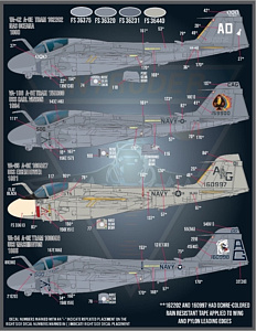 Decal 1/48 Colors and markings of Grumman A-6 Intruders (Furball Aero-Design)