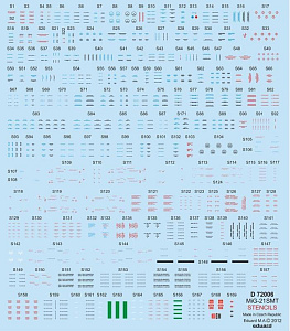 Decal 1/72 MiG-21SMT (stencils)
