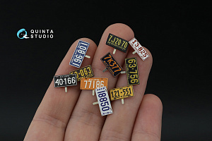 Northeastern U.S. License Plates 1910-1940 (All kits) (with metal base)