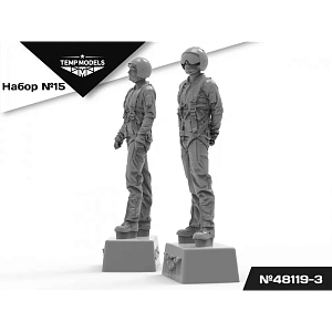 Figures (resin) 1/48 PIlots of the Russian Aerospace Forces (SVO) PSO SET NAZ-IR No.15-3 (Temp Models)