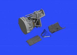 Additions (3D resin printing) 1/48 Focke-Wulf Fw-190A-4 fuselage guns (designed to be used with Eduard kits)