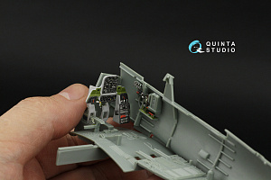SBD-3/SBD-4 Dauntless Pilot's cockpit 3D-Printed & coloured Interior on decal paper (Accurate Miniatures/Academy/etc)