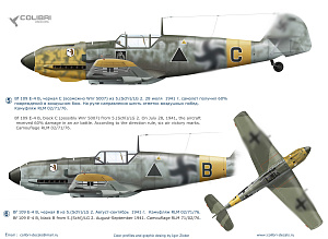 Decal 1/72 Bf-109 E (Schl)/LG 2  (Operation Barbarossa) Part II (Colibri Decals)