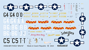 Decal 1/72 P-51D-5 '357th FG' (EDU)