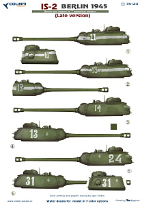 Decal 1/35 JS-2  Berlin 1945 (Late version) (Colibri Decals)