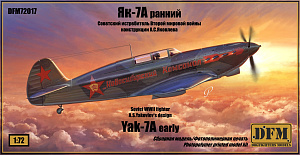 Model kit (3D resin printing) 1/72 Yak-7A (early) (DogFightersModels)