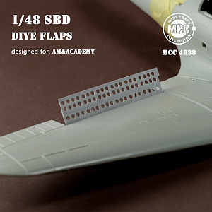 Additions (3D resin printing) 1/48 Douglas SBD Dauntless dive flaps (designed to be used with Accurate Miniatures and Academy kits)[SBD-1 SBD-2 SBD-3 SBD-4 SBD-5 SBD-6]