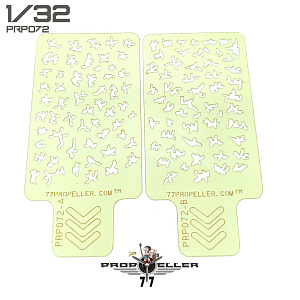 Stencils for airbrushes 1/32 Italian aircraft camouflage template Type A